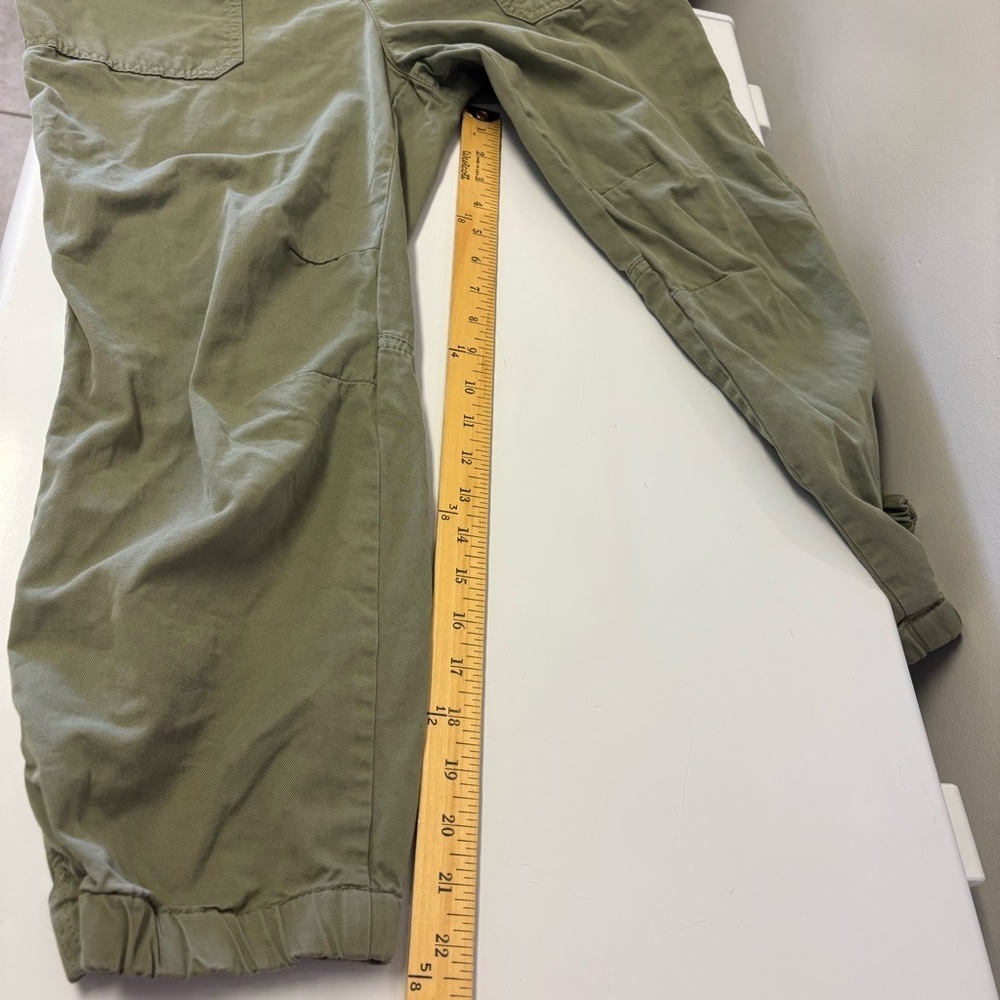 Free People Cadet Pull On Button Fly Capri Jogger Pants Women’s Size Medium - Picture 11 of 12